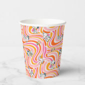 Gobelets En Papier Snoopy & Woodstock Super Vibes Motif orange (Droite)