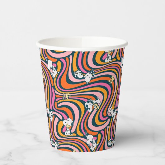 Gobelets En Papier Snoopy & Woodstock Vibes Super Motif violet (Gauche)