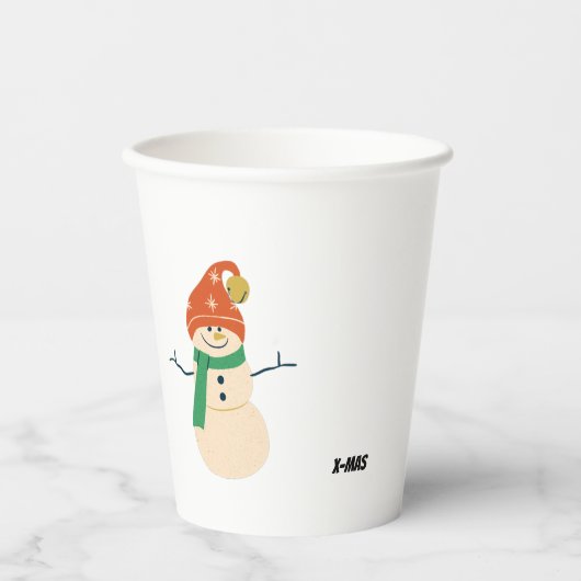 Gobelets En Papier snow man t by premora (Recto)