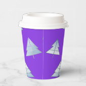 Gobelets En Papier Snow Trees Elegant Winter (Droite)