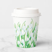 Gobelets En Papier Snowdrops de printemps (Verso)