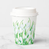 Gobelets En Papier Snowdrops de printemps (Recto)