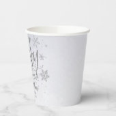 Gobelets En Papier Snowflakes Baby Il fait froid dehors Baby shower g (Gauche)