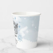 Gobelets En Papier Snowflakes Baby It's Cold Outside Baby shower Pape (Gauche)