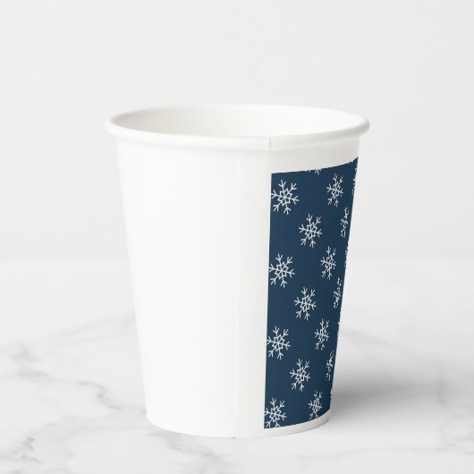 Gobelets En Papier Snowflakes motif coupe de papier festif (Droite)