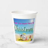 Gobelets En Papier Snowman bronzage (Verso)