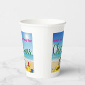 Gobelets En Papier Snowman bronzage (Droite)