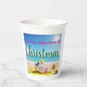 Gobelets En Papier Snowman bronzage (Recto)