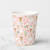 Gobelets En Papier Snowman Crème glacée cônes Noël Motif (Gauche)