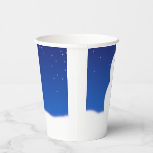 Gobelets En Papier Snowman's Dessine ton visage Noël (Droite)