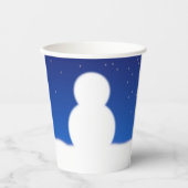 Gobelets En Papier Snowman's Dessine ton visage Noël (Recto)