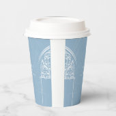 Gobelets En Papier Snowy Gothique hiver Fairytale Script Noël (Gauche)