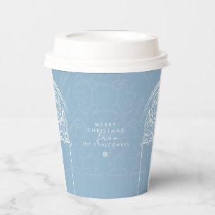 Gobelets En Papier Snowy Gothique hiver Fairytale Script Noël