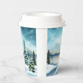 Gobelets En Papier Snowy pine (Droite)