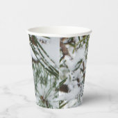 Gobelets En Papier Snowy Pine Cone I (Droite)