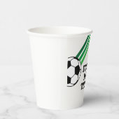 Gobelets En Papier Soccer Green Stripes Casquette Trick 3e anniversai (Droite)