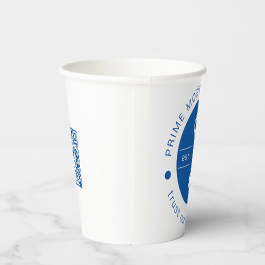 Gobelets En Papier Société hypothécaire personnalisée moderne Ajouter (Droite)