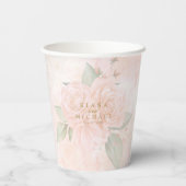 Gobelets En Papier Soft Blush Rose V2 ID828 (Verso)