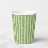 Gobelets En Papier Soft Pistachio Glitter Style Minimal Pattern (Droite)