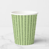 Gobelets En Papier Soft Pistachio Glitter Style Minimal Pattern (Recto)