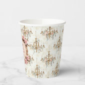 Gobelets En Papier Soft Renaissance Rococo Coquette Regency Party (Gauche)