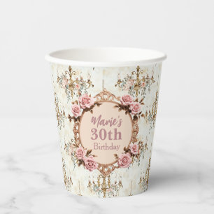 Gobelets En Papier Soft Renaissance Rococo Coquette Regency Party