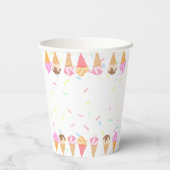 Gobelets En Papier Soirée à la crème glacée (Verso)