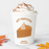 Gobelets En Papier Soirée à tarte Thankesgiving