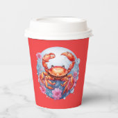 Gobelets En Papier Soirée amoureuse du crabe (Recto)