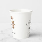 Gobelets En Papier Soirée Baby shower sucrée simple et moderne (Gauche)