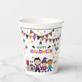 Gobelets En Papier Soirée Costume d'Halloween pour les petits (Verso)