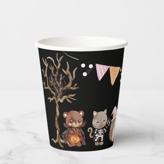 Gobelets En Papier Soirée costumée pour enfants d'Halloween (Recto)