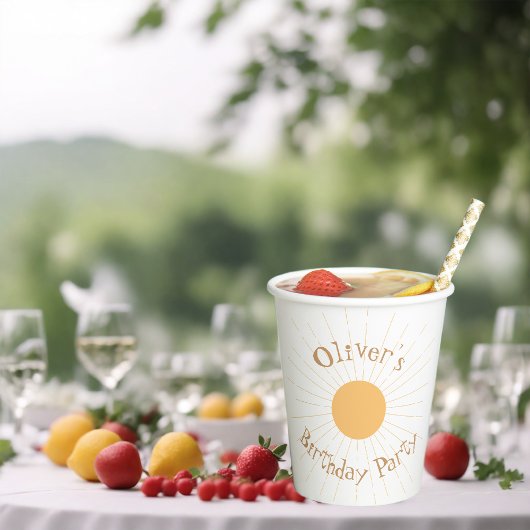 Gobelets En Papier Soirée d'anniversaire du dimanche