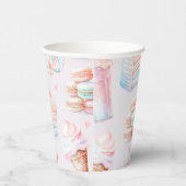 Gobelets En Papier Soirée d'anniversaire pastel bonbon crème (Droite)