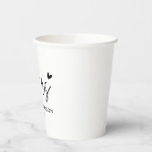 Gobelets En Papier Soirée de mariage moderne (Gauche)