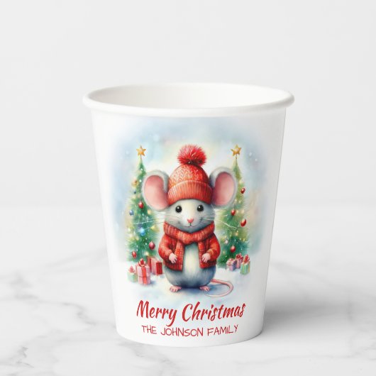 Gobelets En Papier Soirée de Noël (Verso)