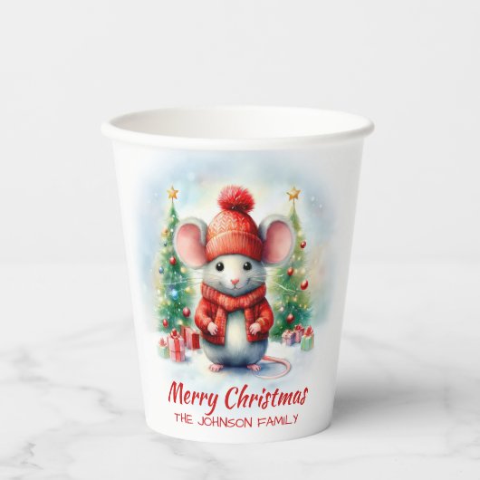 Gobelets En Papier Soirée de Noël (Recto)