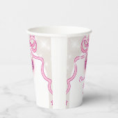 Gobelets En Papier Soirée de Noël des Filles Disco Rose (Droite)