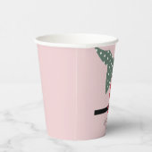 Gobelets En Papier Soirée de Noël Rose Elf Suit (Droite)