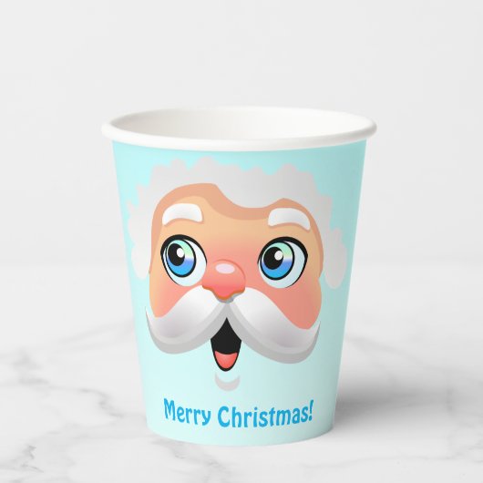 Gobelets En Papier Soirée de Noël secrète Père Noël (Recto)