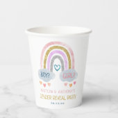 Gobelets En Papier Soirée de révélation de genre de Little Rainbow (Recto)
