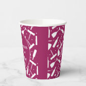 Gobelets En Papier Soirée Dégustation De Vins Élégante (Gauche)