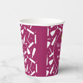 Gobelets En Papier Soirée Dégustation De Vins Élégante (Droite)