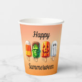Gobelets En Papier Soirée d'été d'Halloween Summerween (Verso)