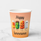 Gobelets En Papier Soirée d'été d'Halloween Summerween (Recto)