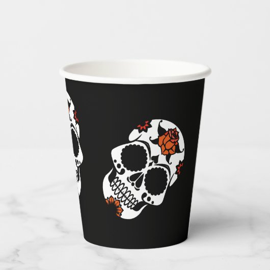 Gobelets En Papier Soirée d'Halloween (Verso)