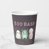 Gobelets En Papier Soirée d'Halloween en costume mignon (Verso)