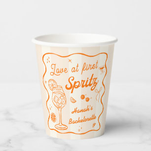 Gobelets En Papier Soirée enterrement de vie de jeune fille Aperol Sp