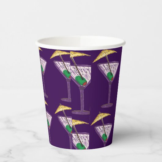 Gobelets En Papier Soirée Martini (Gauche)