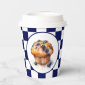 Gobelets En Papier Soirée muffin aux bleuets (Verso)